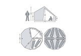 Tente de camping Nordisk Asgard 19,6 m