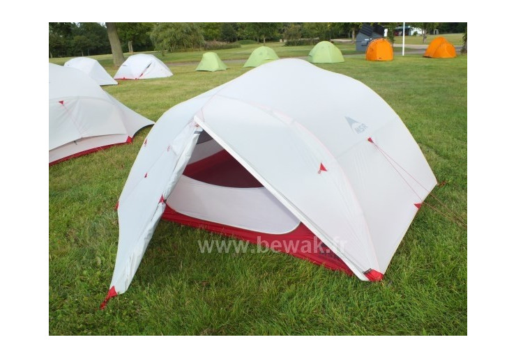 Tente de randonnée MSR Mutha Hubba NX Vert - Confort et légèreté pour 3 personnes