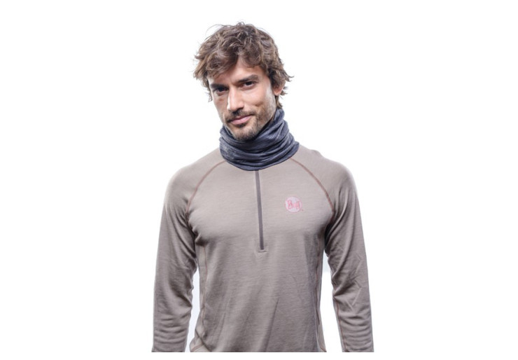 Tour de cou Midweight Merino Light Grey Melange Buff