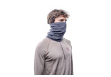Tour de cou Midweight Merino Light Grey Melange Buff