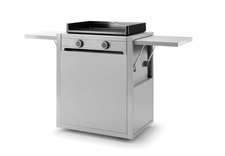 Chariot plancha Modern Inox fermé 60 Forge Adour