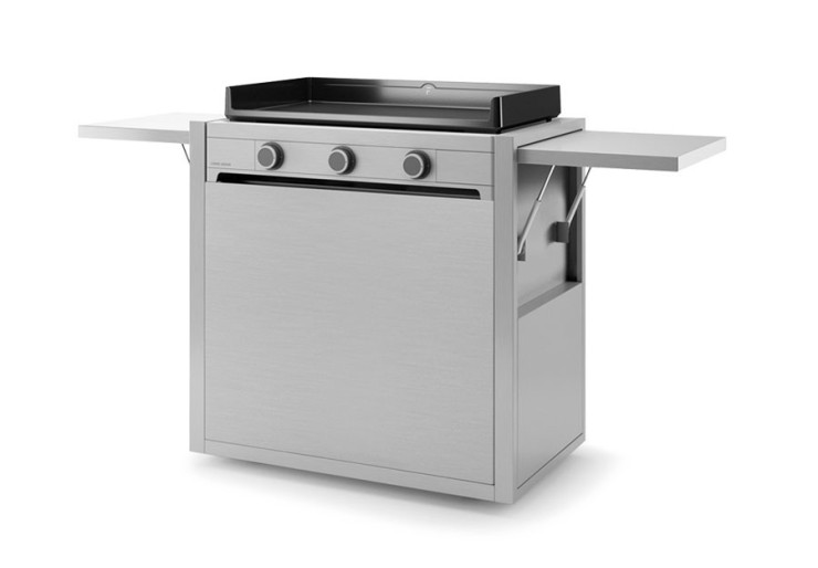Chariot plancha Modern Inox fermé 75 Forge Adour