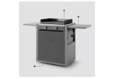 Chariot plancha Modern Inox fermé 75 Forge Adour