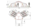 Tente de randonnée Badawi Long 6P Vaude