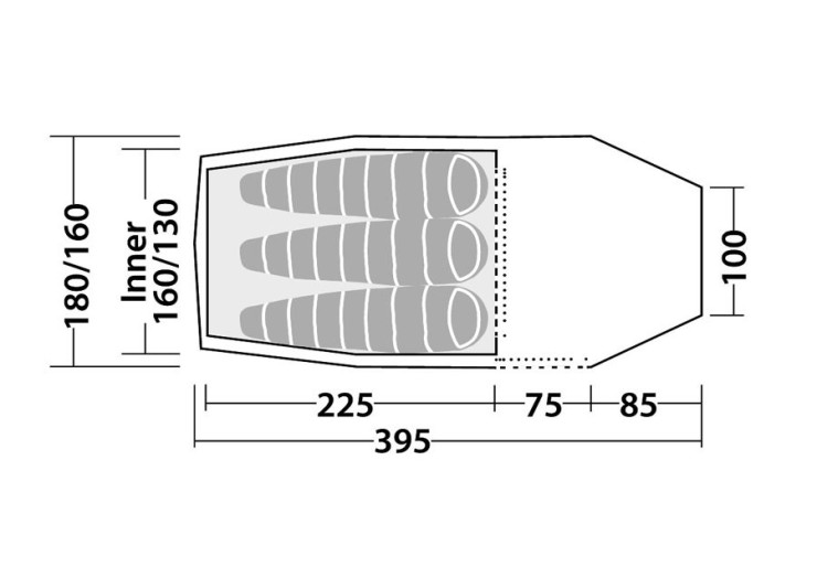 Tente de randonnée Robens Voyager 3EX