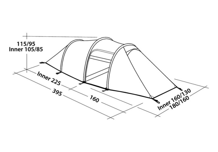 Tente de randonnée Robens Voyager 3EX