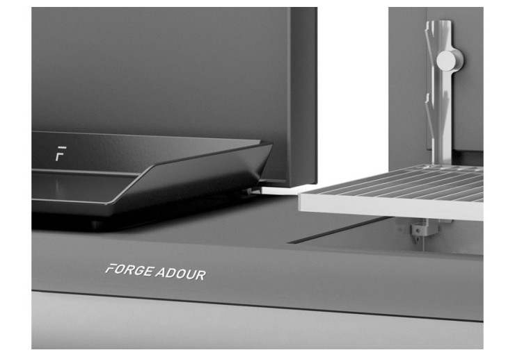 Plancha et Grill Combi Acier Forge Adour pour 15/20 personnes