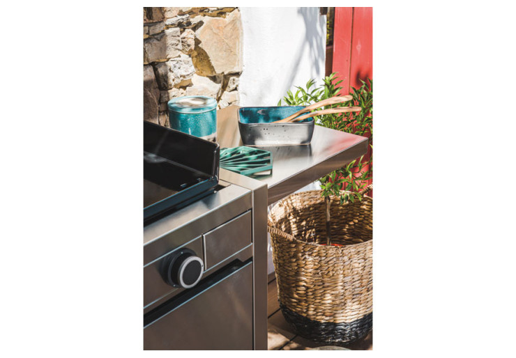 Chariot plancha Modern Inox fermé 60 Forge Adour