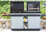 Plancha et Grill Combi Acier Forge Adour pour 15/20 personnes