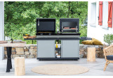 Plancha et Grill Combi Acier Forge Adour pour 15/20 personnes