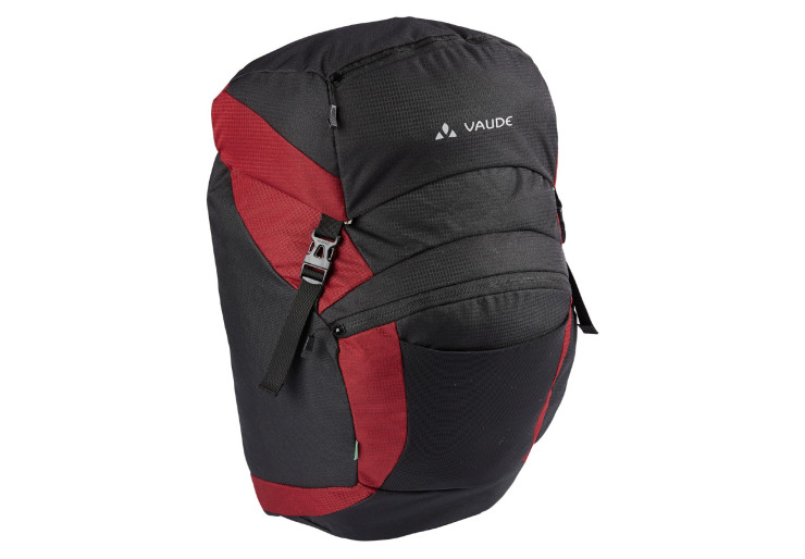 Sacoche de vélo Vaude OnTour Front Noir/Carmin (paire)