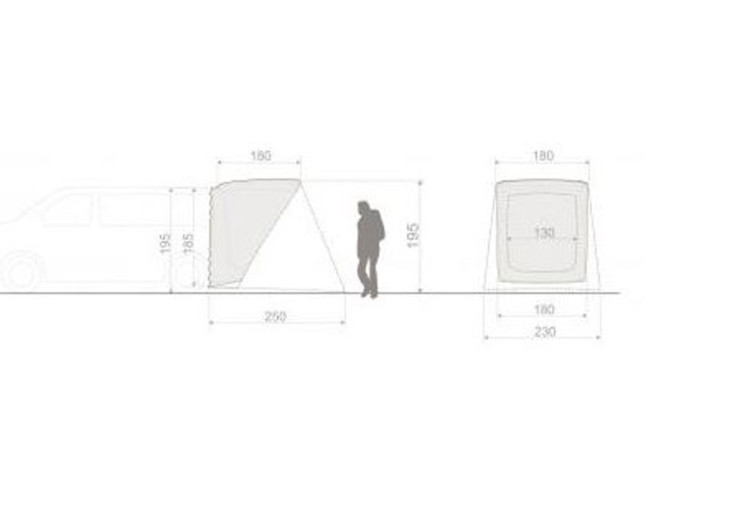 Auvent Vaude Drive Van Trunk