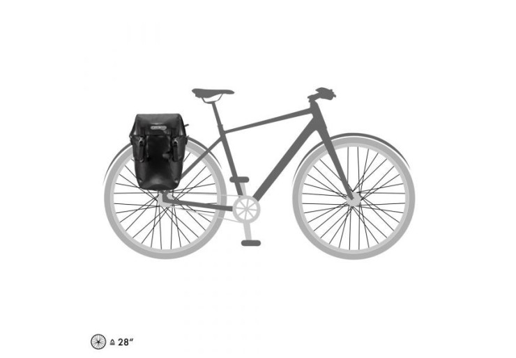 Sacoches de vélo étanche Ortlieb Bike-Packer Classic Noir