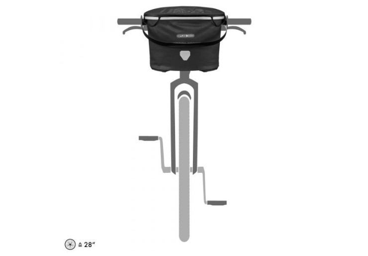 Panier de guidon Ortlieb Up-town City Noir