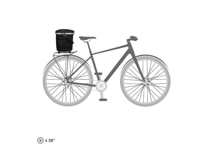 Sacoche de vélo Ortlieb Up-town Rack City Noir