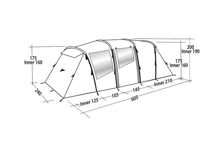 Tente de camping Easy Camp Huntsville Twin 600 