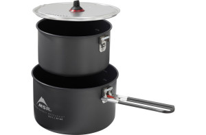Popote MSR avec 2 casseroles revêtement céramique antiadhésif