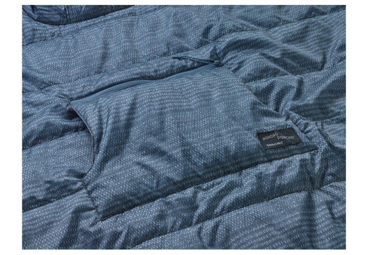 Poncho Thermarest Honcho Blue Woven Print
