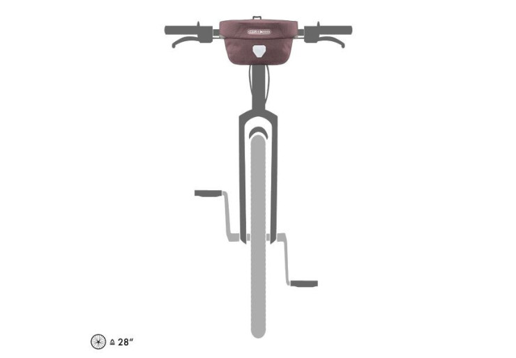 Sacoche de guidon Ortlieb Ultimate 6 Urban Ash Rose