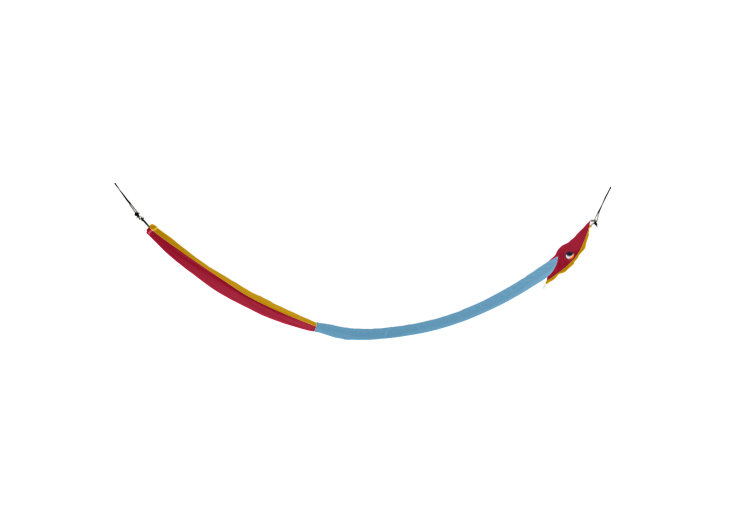 Hamac TTTM Original Rouge Bordeau / Jaune Foncé