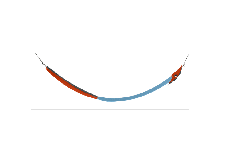 Hamac TTTM Original Orange / Gris foncé