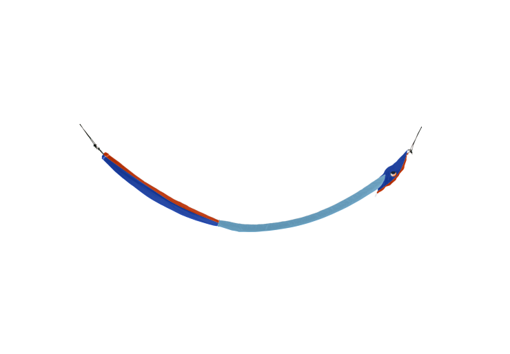 Hamac TTTM King Size Bleu Royal / Orange