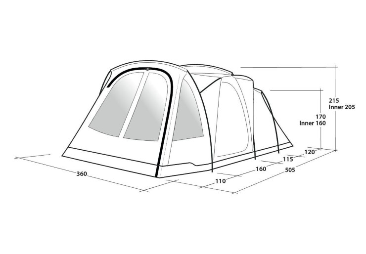 Tente de camping Outwell Springwood 6SG