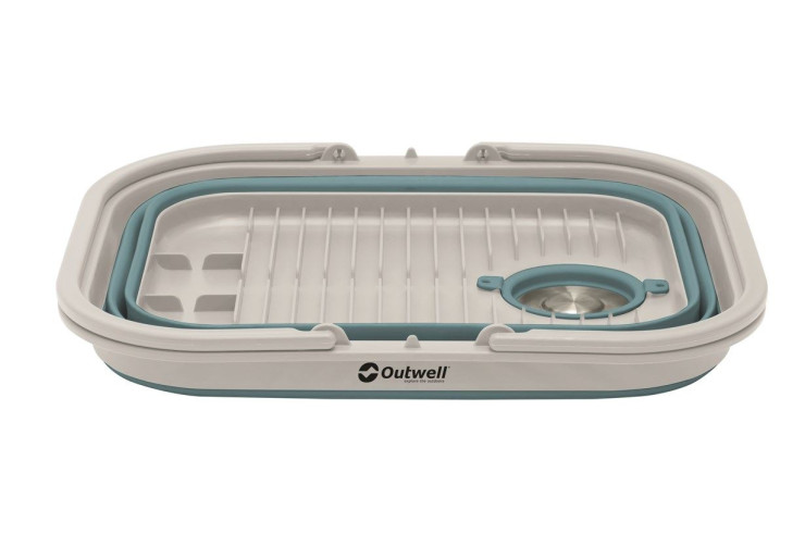 Seau avec poignée et couvercle pliable Outwell Classic Blue