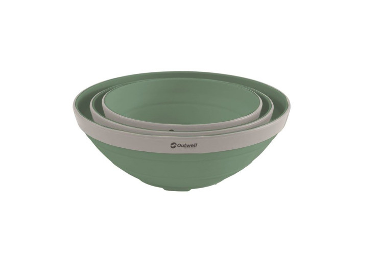 Set de saladiers pliable Outwell Shadow Green