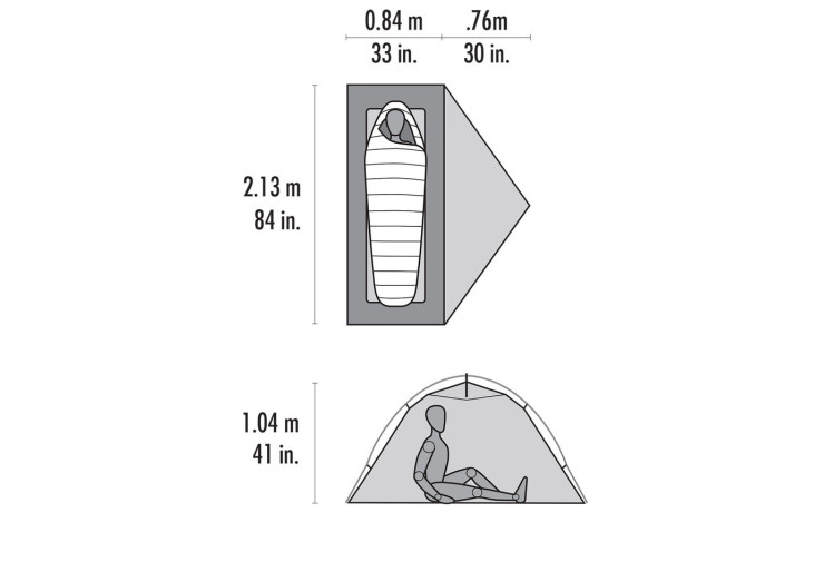 Tente de randonnée MSR Access 1 Vert