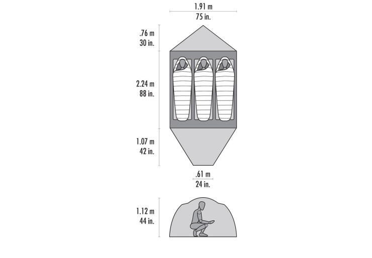 Tente de randonnée MSR Remote 3