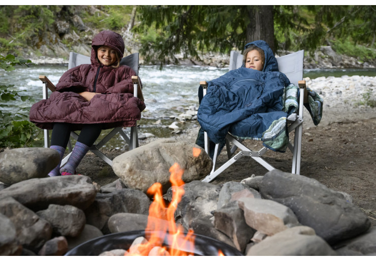 Couverture poncho Thermarest Honcho Poncho Down Burgandy