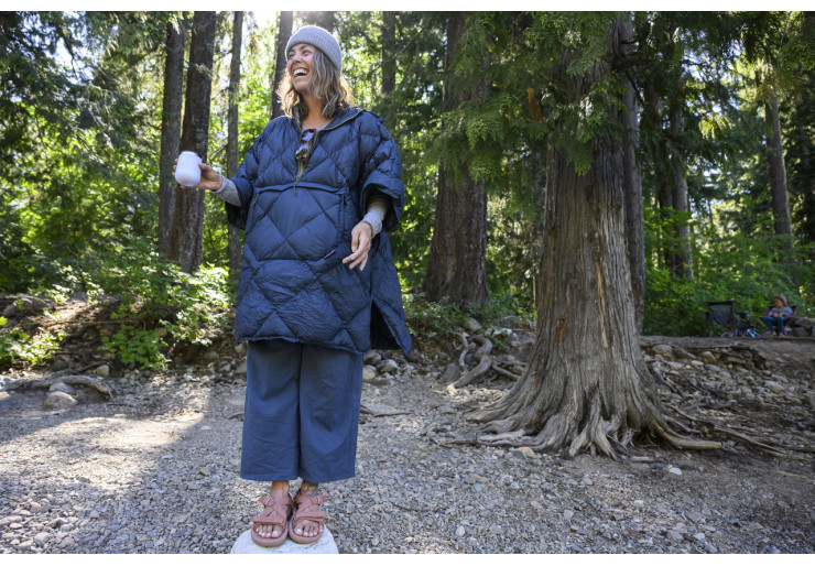 Couverture poncho Thermarest Honcho Poncho Down Burgandy