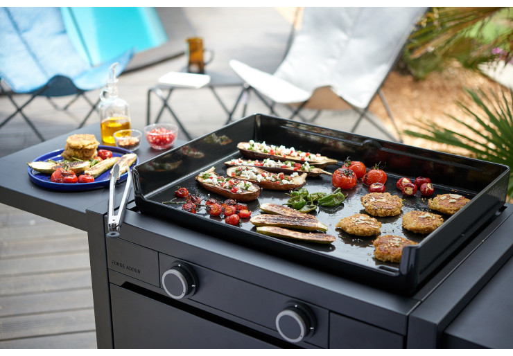 Plancha Forge Adour Modern Gaz 60 Acier Noir