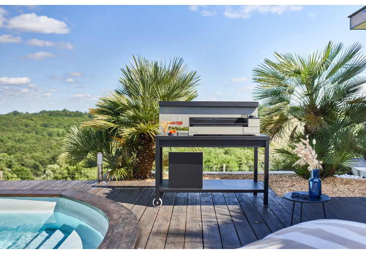 Plancha Premium Gaz 60 Chassis Acier Forge Adour