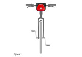 Sacoche de guidon Ortlieb Ultimate 6 M (7L) Classic Rouge