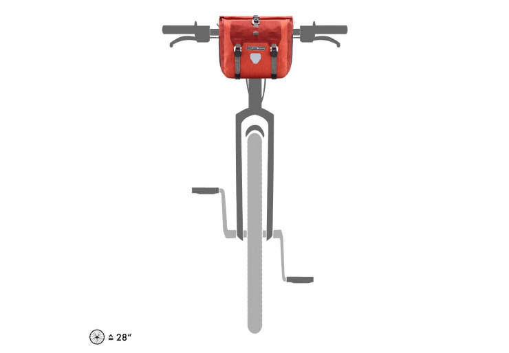Sacoche de guidon Ortlieb Handlebar-Pack Plus Salsa - Dark chili