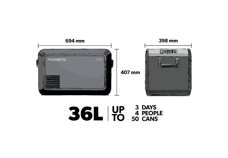 Glacière à compression Dometic Coolfreeze CFX 3 35