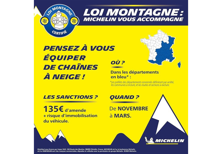 Chaînes neige Michelin Easy Grip Evolution 4
