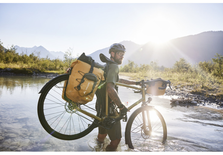 Sacoche de vélo Vaude Proof Bac Single Burnt Recyclé Yellow