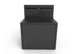 Support plancha Forge Adour Acier fermé noir