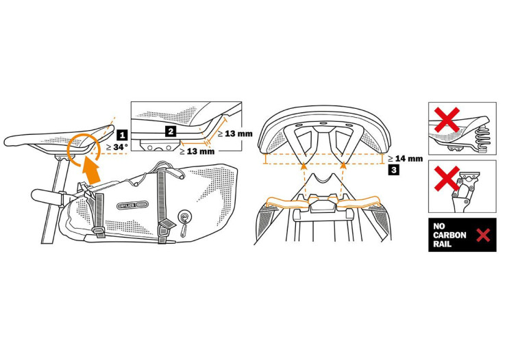 Sacoches de selle Ortlieb Seat-Pack QR Dark Sand