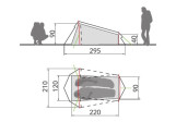 Tente de randonnée Arco 1-2P Vert Vaude