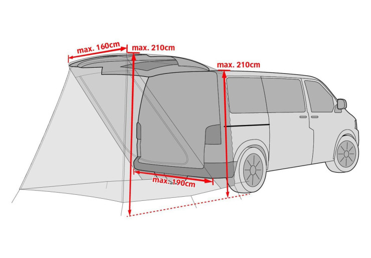 Auvent Vaude Drive Van Trunk