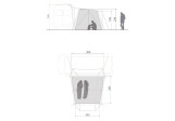 Chambre intérieur tente Vaude Drive Pavillon