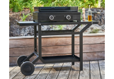 Table roulante Acier noir Forge Adour