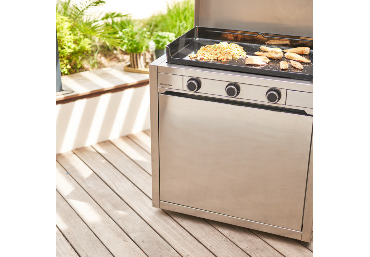 Chariot plancha Modern Inox fermé 75 Forge Adour