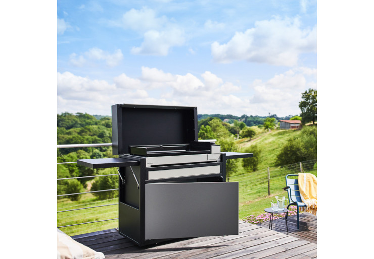 Chariot Forge Adour Premium Acier Noir / Gris fermé 75