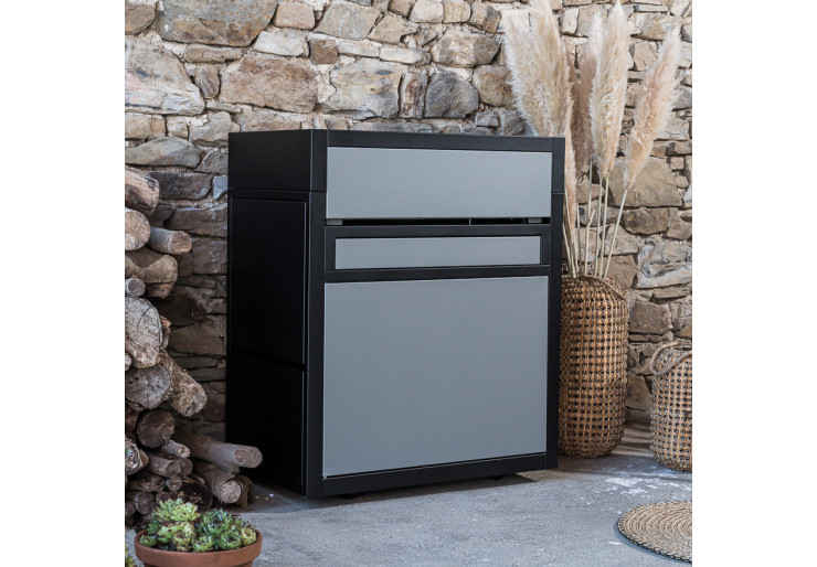 Chariot Forge Adour Premium Acier Noir /Gris fermé 60