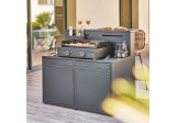 Support cuisine Forge Adour acier avec comptoir bar